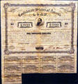 Missouri Civil War Confederate Bond at Boone County Historical Museum. Columbia, MO.