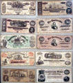 Collection of Confederate currency at Boone County Historical Museum. Columbia, MO.