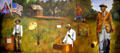 Mural of the life of George Washington Carver by Paulette Jeck at Carver's Birthplace National Monument. Diamond, MO.
