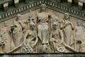 Pediment of Mississippi State Capitol. Jackson, MS.