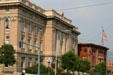 Silver Bow County Courthouse with Silver Bow Club beyond. Butte, MT.