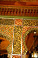Moss Mansion Moorish arch decorated with aluminum which was more expensive than silver at the time. Billings, MT.