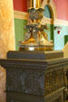 Newel post & lamp standard in Montana State Capitol. Helena, MT.