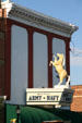 Golden horse on Masonic Temple building. Bozeman, MT