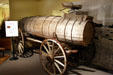 Horse-drawn freight wagon for water at Museum of the Rockies. Bozeman, MT.