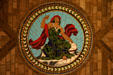 Foyer ceiling mosaic of present in Nebraska State Capitol. Lincoln, NE.