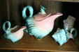 Teapot in form of conch shell at Mansion on the Hill. Ogallala, NE.