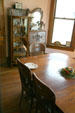 Original dining room furniture of Fredricksen House at County Historical Museum. North Platte, NE.