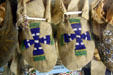 Ogallala Sioux beadwork moccasins at Lincoln County Historical Museum. North Platte, NE.