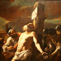 Martyrdom of St Bartholomew painting by Mattia Preti of Malta at Currier Museum of Art. Manchester, NH.