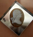 Cameo of George Washington by Augustus Saint-Gaudens at Saint-Gaudens NHS. Cornish, NH.