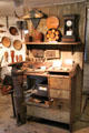 Shoemakers bench in Garrison house at Woodman Museum. Dover, NH.