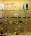 American glass patterns at Museum of American Glass. Milville, NJ.