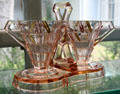 Tea room set by Indiana Glass Co. of Dunkirk, IN at Museum of American Glass. Milville, NJ.