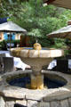 Fountain in courtyard of heritage adobe structure. Santa Fe, NM.