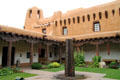Courtyard of New Mexico Museum of Art. Santa Fe, NM.