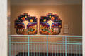 Hoshonzeh acrylic paintings by Douglas Johnson in NM State Capitol Art Collection. Santa Fe, NM.