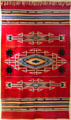 Rio Grande weaving by Eppie Archuleta in NM State Capitol Art Collection. Santa Fe, NM.