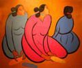 Golden Harvest painting by R.C. Gorman in NM State Capitol Art Collection. Santa Fe, NM.