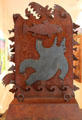 Tomb Steel sculpture by Bob Haozous in NM State Capitol Art Collection. Santa Fe, NM.