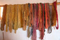 Yarn colored by natural dyes at Rancho de las Golondrinas. Santa Fe, NM.