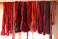 Yarn colored by natural dyes at Rancho de las Golondrinas. Santa Fe, NM.