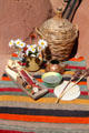 Corn, flowers & basket at Rancho de las Golondrinas. Santa Fe, NM.