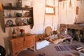 Spanish Colonial kitchen at Rancho de las Golondrinas. Santa Fe, NM.