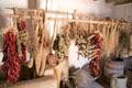 Rack for drying plants & spices at Rancho de las Golondrinas. Santa Fe, NM.