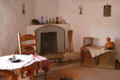 Living room in Rancho de las Golondrinas. Santa Fe, NM.