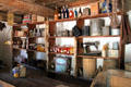 Country store with goods at Rancho de las Golondrinas. Santa Fe, NM.