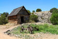 Storage building at Rancho de las Golondrinas. Santa Fe, NM.