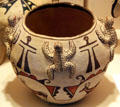 Zuni bowl with frog fetishes at Millicent Rogers Museum. Taos, NM.
