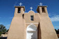 Adobe towers of San Francisco de Asis Church. Taos, NM.