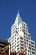 Top of Chrysler Tower replicated at New York, New York Las Vegas. Las Vegas, NV.