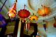 Umbrella-like lamps in Wynn Las Vegas. Las Vegas, NV.