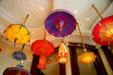 Umbrella lamps in Wynn Las Vegas. Las Vegas, NV.