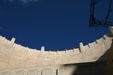 Crest of Hoover Dam from below. Las Vegas, NV.