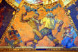 Indians vs. French mural on war room ceiling of New York State Capitol New York State Capitol. Albany, NY.