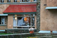 Lakeside dining room window of Graycliff. Buffalo, NY.