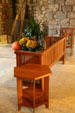 Wright-style furniture in living room of Graycliff. Buffalo, NY.