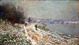 Tow path at Argenteuil painting by Claude Monet at Albright-Knox Art Gallery. Buffalo, NY.