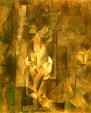 Nude Figure painting by Pablo Picasso at Albright-Knox Art Gallery. Buffalo, NY.