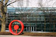 Facade of Corning Museum of Glass. Corning, NY.