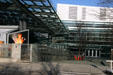 Entrance of Corning Museum of Glass. Corning, NY.