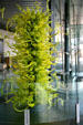 Fern Green Tower glass sculpture by Dale Chihuly at Corning Museum of Glass. Corning, NY.