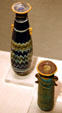 Glass perfume bottles from Eastern Mediterranean at Corning Museum of Glass. Corning, NY.