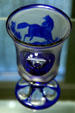 Bohemian glass goblet by Karl Pfohl at Corning Museum of Glass. Corning, NY.