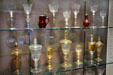Collection of Northern Europe goblets at Corning Museum of Glass. Corning, NY.