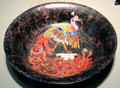 Venetian glass Peacock Murrina bowl by Giuseppe Barovier for Artisti Barovier, Murano at Corning Museum of Glass. Corning, NY.